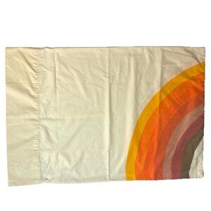 Vtg Wamsutta Tomorrows Rainbow Standard Pillowcase Colorway Brown Orange